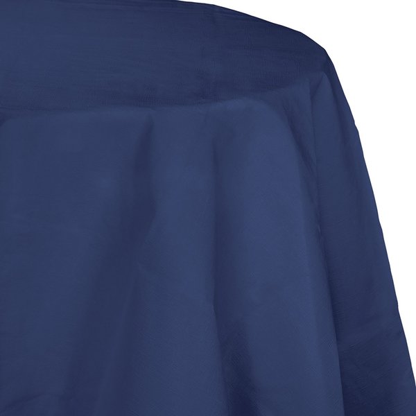 Touch Of Color Navy Blue Octy Round Tablecloth, 82", 12PK 923278